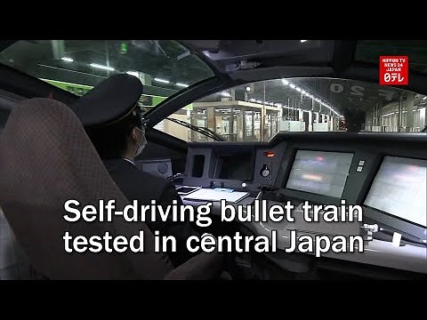 Self-driving shinkansen bullet train tested in central Japan