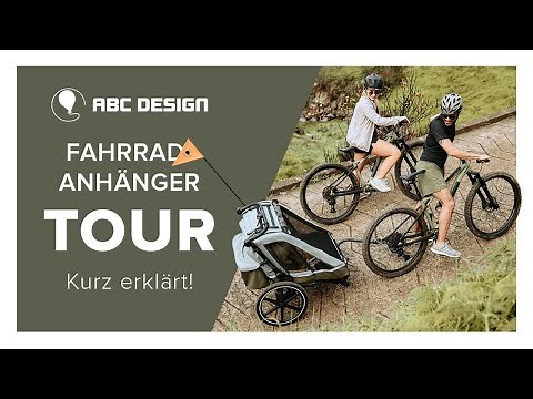 3-in-1 Tour bike trailer - foldable bike trailer for two children (model 2025) | ABC Design