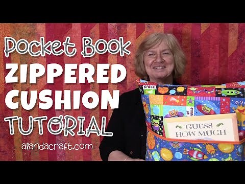 Pocket Book Zippered Cushion Cover Tutorial (aka Reading Pillow)