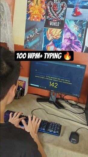 100 wpm+ in long words 🔥 #typing
