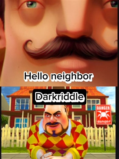 Hello neighbor vs dark riddle #whoisstrongest #gameplay