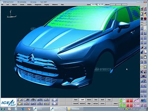 ICEM surf汽车A级曲面视频教程-发动机盖大面构造
