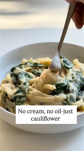 How to make the creamiest pasta using cauliflower 🍝