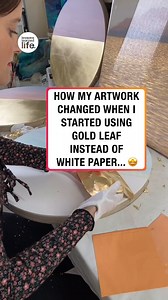 733K views · 8.8K reactions | Painting On Gold Leaf  ✨ | Lessons Learned In Life | Facebook