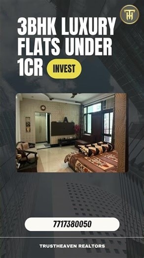 luxury 3 bhk fully furnished flat #shorts #3bhkluxuryflat #shortsvideo