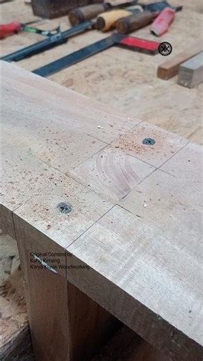 Strong Screw Joint Technique @karyaklasikwoodworking #woodworkingtechniques #short