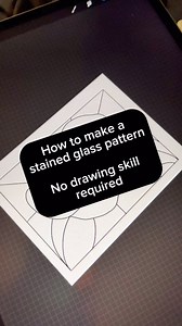 Gilded Moth Studio on Instagram: "I hope this helps those struggling with making their own stained glass patterns #stainedglass #patterndesign #stainedglasspattern #artprocess #tutorial #glassart #glassartist #glassworks #artglass #artistsoninstagram"