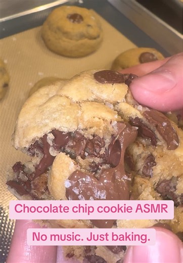 Just the real sounds of making chocolate chip cookies — no music, no talking, just baking! #CookiesDeMaya #cookies #CottageFood #chocolate #asmr