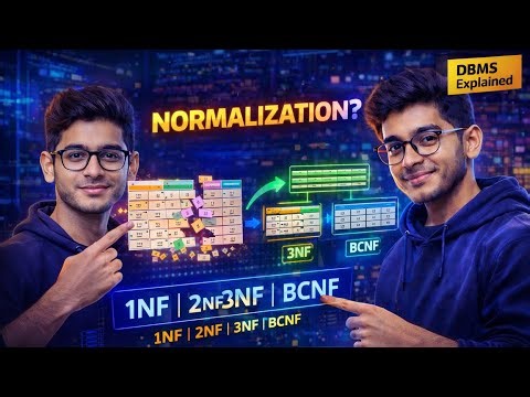 Normalization in DBMS | 1NF 2NF 3NF BCNF Explained in Hindi | DBMS Tutorial 