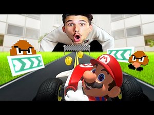 HO TRASFORMATO LA MIA STANZA IN UNA PISTA DI MARIO KART!! | Mario Kart Live Home Circuit