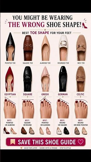 👠 Are You Wearing the WRONG Shoe Shape? #fashionguide #stylingtips