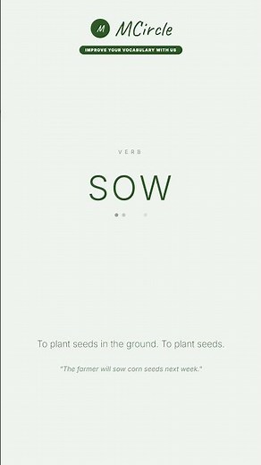 Learn English: What is Sow? | Vocabulary Shorts