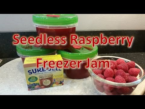 How to make Seedless Raspberry Freezer Jam