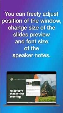 PowerPoint Presenter View on a single screen with ExtraPPT Speaker Notes