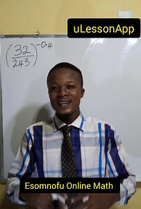 36K views · 1.5K reactions | Fast way of Simplifying indices... Follow uLessonApp for more videos | Esomnofu Online MATH | Facebook