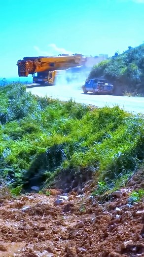 7.4K views · 50 reactions | A carrier crane that travels on a highway | Giant Machines | Facebook