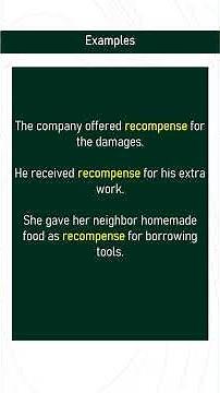 recompense # Expand Your English Vocabulary