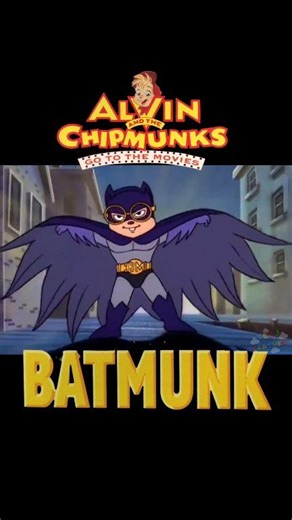Batmunk was so much cooler than Batman. #classic #throwback #alvinandthechipmunks #retrovibes #movietime #animation #90skids #90svibes | Teejwithafeather