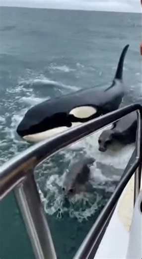 UNBELIEVABLE Killer Whale Ambush! 2 Seals Barely Escape RIGHT NEXT TO OUR BOAT!