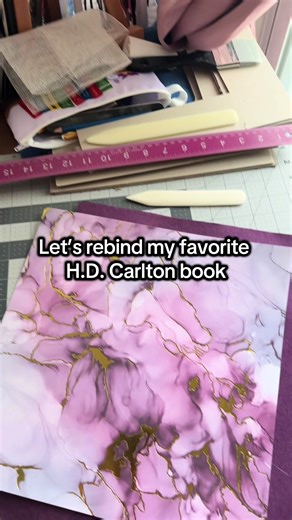 only my third attempt at a custom rebind of a book; one of my favorites: Does It Hurt by H. D. Carlton 🦈🩵 #booktok #bookbinding #rebinding #hardcover #hobbyhoarder