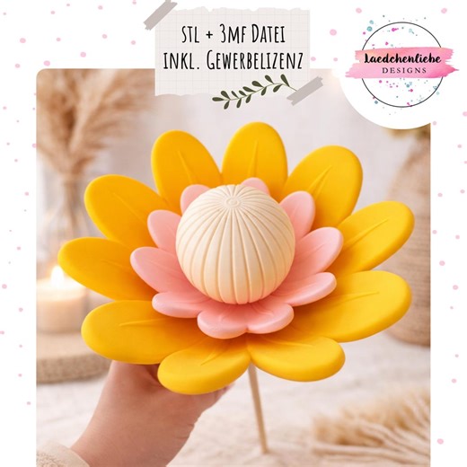 3D Print File STL & 3mf Flower Stake Garden Decoration Digital File | Incl. Commercial License | 3D Printed Decoration | Flower Garden Stake | LED - Etsy Canada