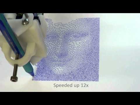 AxiDraw® example - drawing the Mona Lisa using TSP paths