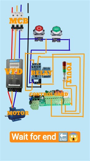 VFD Control Wiring 😱 | Electrician Must Watch | #Shorts