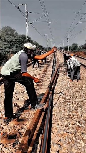Rail Track Alignment Work Tool Using Manual Method #worktool