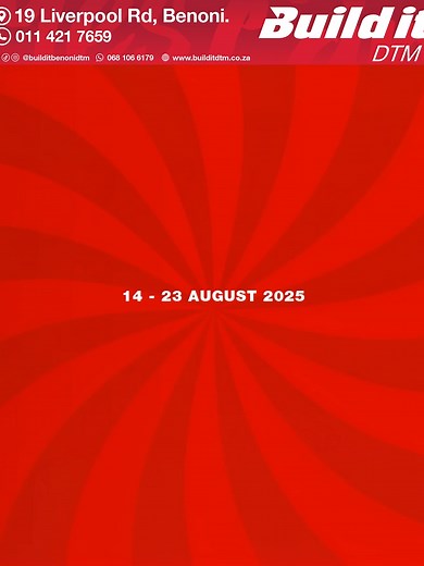 Mid Month Mega Deals at Build it DTM Benoni