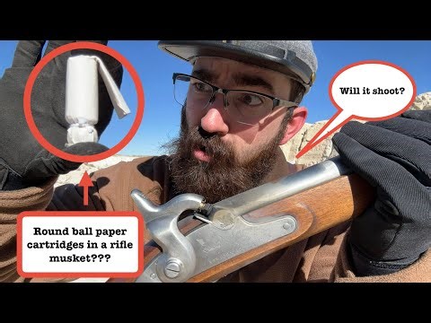 Range Testing Round Ball Paper Cartridges in the 1863 Springfield.