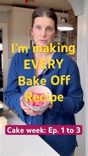 I’m making every GREAT BRITISH BAKING SHOW recipe, here’s an update #gbbo #greatbritishbakeoff #cake