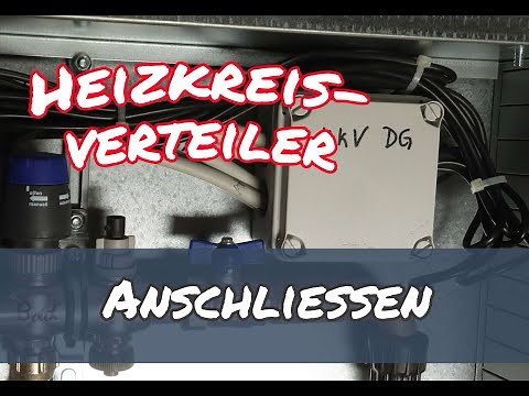 Heizkreisverteiler und die Stellmotoren anschließen und verkabeln. Schritt für Schritt.