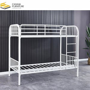 [Hot Item] Best-Selling Iron Bed in America Fully Assembled Double Beds Metal Bunk Bed