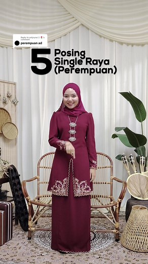 Untuk Gadis Single: Lima Posing Khas Hari Raya