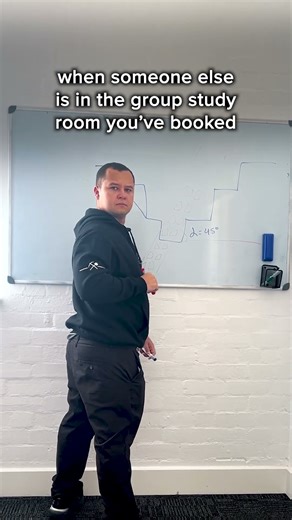 When someone else is in the study room you booked 👀