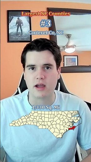 The Largest North Carolina Counties (by area)