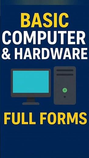 💡 Top Computer Full Forms You Should Know | Basic IT & Hardware Terms Explained 🔥