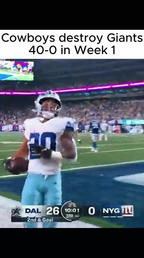 Dallas Cowboys vs New York Giants Week 1 Highlights