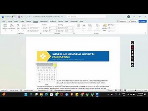 Shelly Cashman Word 365 | Modules 4-7: SAM Capstone Project A Shoreline Memorial Hospital Foundation