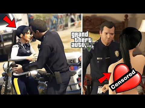 GTA 5 - Secret Girlfriend Mission! (Police Girl & Michael)