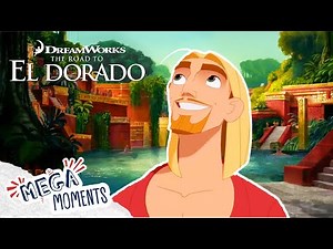 Welcome To The Lost City Of Gold⚱️ | Road To El Dorado | Movie Moments | Mega Moments