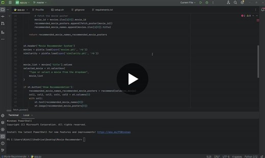 #datascience #machinelearning #recommendationsystem #python #nlp #streamlit #mlprojects | Nikhil Gurav