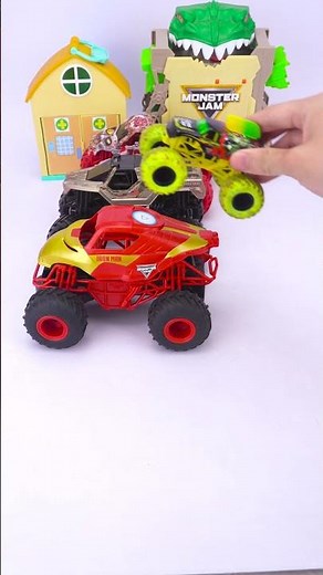 Satisfying Monster Jam Toy Trucks By Spin Master #car #asmr #hotwheels