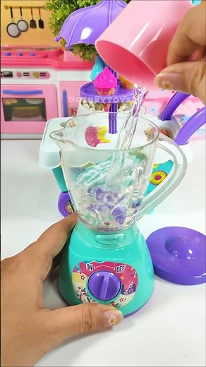 ASMR Video Satisfying With Unboxing Kitchen Mini Blender Set Toys (No talking)