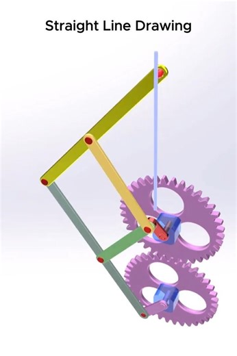 Pantograph Mechanism | Straight Line Drawing System ✏️⚙️ #shorts