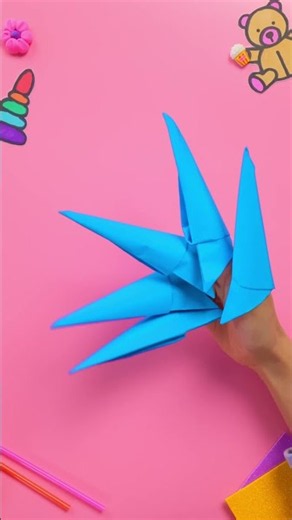 Kids Create Spooky Origami Claws for Play! #shorts