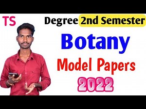 Degree second semester Botany important Questions and Model Paper's‪@Danduvenkatramulu‬ #dandu