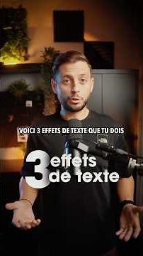 3 effets de texte à MAÎTRISER dans Premiere Pro