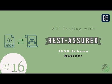 Part 16 - JSON Schema matcher with RestAssured for API testing