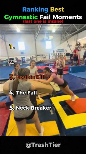 Ranking Best Gymnastic Fail Moments! 💀😭 #shorts #gymnastic #funny